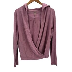 Callia by Carrie Underwood‎ Hoodie Top Long Sleeve Cross Front Womens L